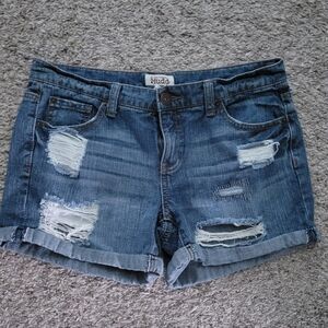 Mudd distressed denim shorts size 9 juniors